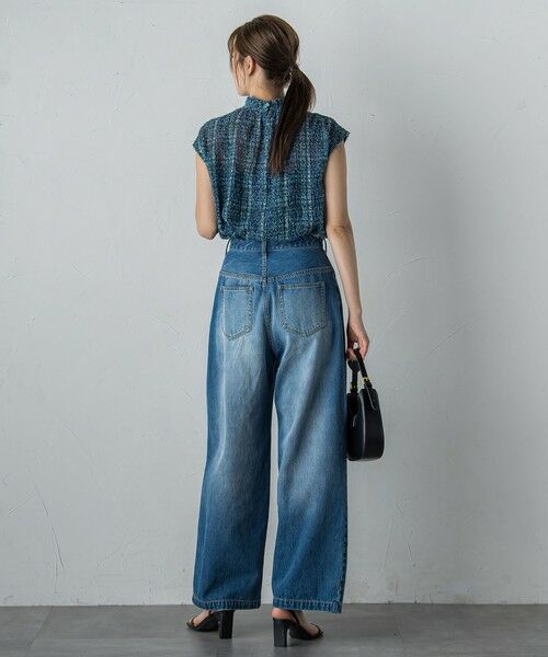 Droite lautreamont / ドロワットロートレアモン シャツ・ブラウス | 【WEB限定】カットジャガードチェックプリントブラウス | 詳細3