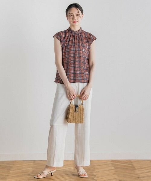 Droite lautreamont / ドロワットロートレアモン シャツ・ブラウス | 【WEB限定】カットジャガードチェックプリントブラウス | 詳細15