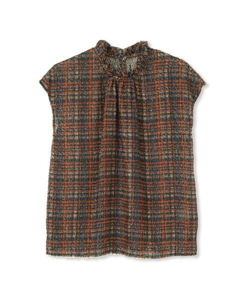 Droite lautreamont / ドロワットロートレアモン シャツ・ブラウス | 【WEB限定】カットジャガードチェックプリントブラウス | 詳細21