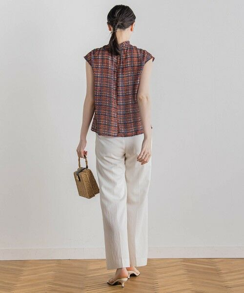 Droite lautreamont / ドロワットロートレアモン シャツ・ブラウス | 【WEB限定】カットジャガードチェックプリントブラウス | 詳細16