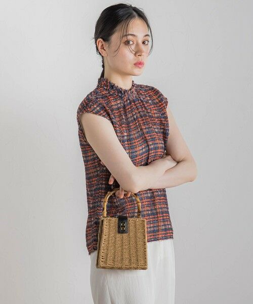 Droite lautreamont / ドロワットロートレアモン シャツ・ブラウス | 【WEB限定】カットジャガードチェックプリントブラウス | 詳細20