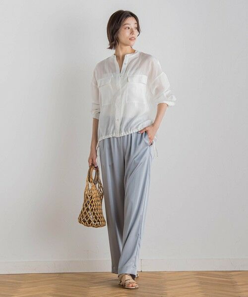 Droite lautreamont / ドロワットロートレアモン シャツ・ブラウス | セミシアードロストシャツ≪手洗い可能≫ | 詳細1