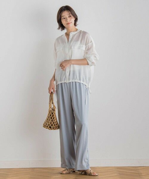 Droite lautreamont / ドロワットロートレアモン シャツ・ブラウス | セミシアードロストシャツ≪手洗い可能≫ | 詳細2