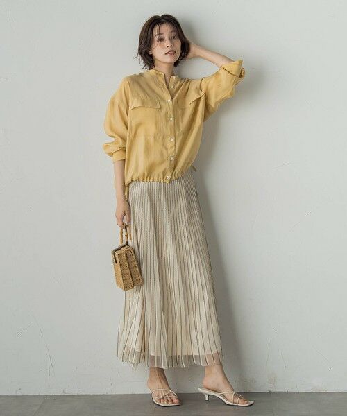 Droite lautreamont / ドロワットロートレアモン シャツ・ブラウス | セミシアードロストシャツ≪手洗い可能≫ | 詳細11