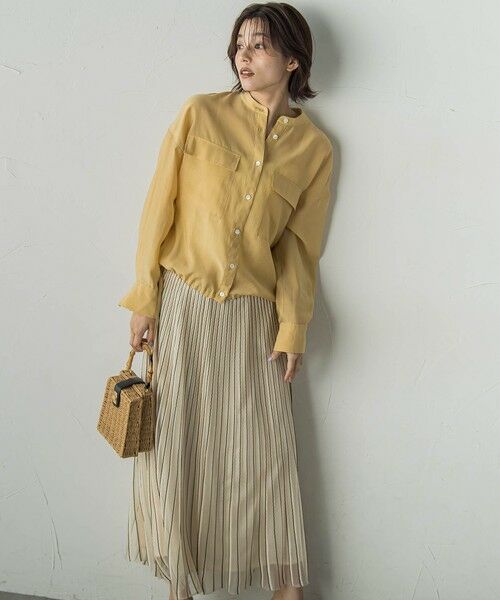 Droite lautreamont / ドロワットロートレアモン シャツ・ブラウス | セミシアードロストシャツ≪手洗い可能≫ | 詳細12