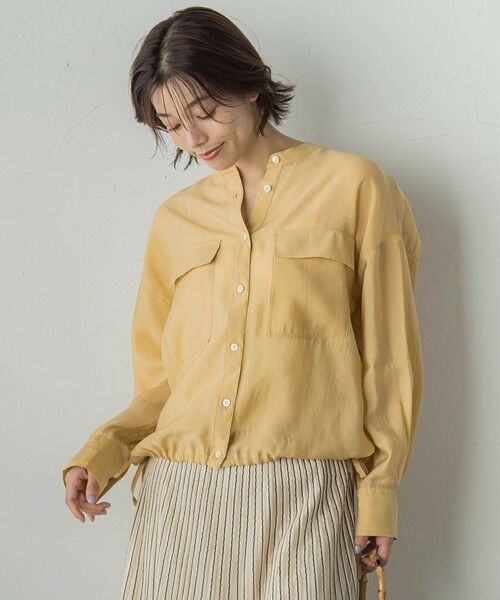 Droite lautreamont / ドロワットロートレアモン シャツ・ブラウス | セミシアードロストシャツ≪手洗い可能≫ | 詳細13