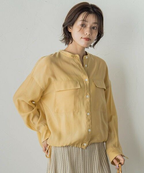 Droite lautreamont / ドロワットロートレアモン シャツ・ブラウス | セミシアードロストシャツ≪手洗い可能≫ | 詳細14