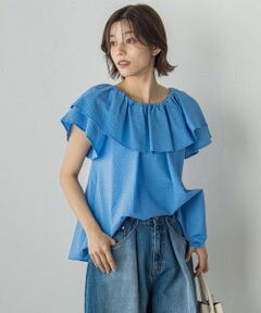 Droite lautreamont / ドロワットロートレアモン シャツ・ブラウス | 【WEB限定】ワンダーウェーブクロスブラウス≪手洗い可能≫