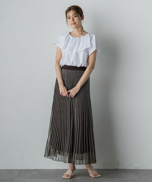 Droite lautreamont / ドロワットロートレアモン シャツ・ブラウス | 【WEB限定】ワンダーウェーブクロスブラウス≪手洗い可能≫ | 詳細1