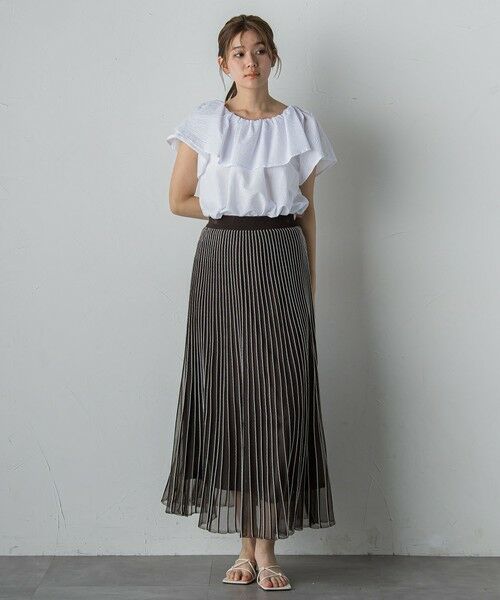 Droite lautreamont / ドロワットロートレアモン シャツ・ブラウス | 【WEB限定】ワンダーウェーブクロスブラウス≪手洗い可能≫ | 詳細3