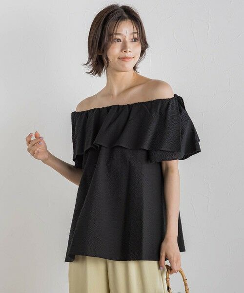 Droite lautreamont / ドロワットロートレアモン シャツ・ブラウス | 【WEB限定】ワンダーウェーブクロスブラウス≪手洗い可能≫ | 詳細17