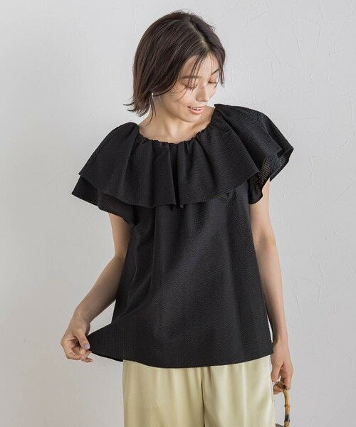 Droite lautreamont / ドロワットロートレアモン シャツ・ブラウス | 【WEB限定】ワンダーウェーブクロスブラウス≪手洗い可能≫ | 詳細13