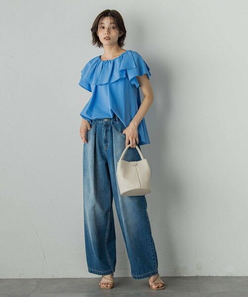 Droite lautreamont / ドロワットロートレアモン シャツ・ブラウス | 【WEB限定】ワンダーウェーブクロスブラウス≪手洗い可能≫ | 詳細21