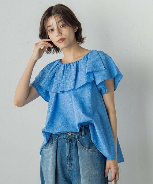 Droite lautreamont / ドロワットロートレアモン シャツ・ブラウス | 【WEB限定】ワンダーウェーブクロスブラウス≪手洗い可能≫ | 詳細25