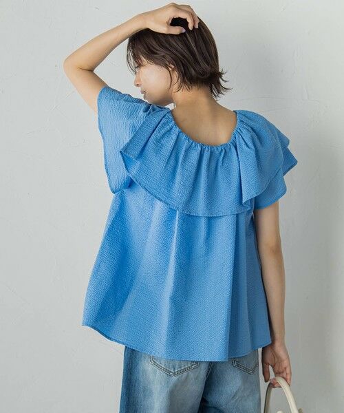 Droite lautreamont / ドロワットロートレアモン シャツ・ブラウス | 【WEB限定】ワンダーウェーブクロスブラウス≪手洗い可能≫ | 詳細27