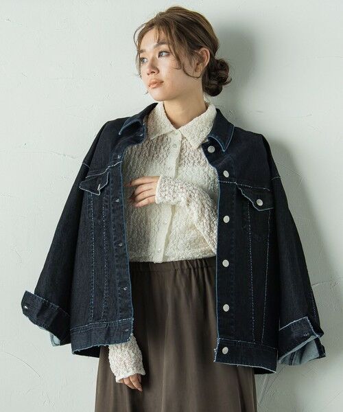 Droite lautreamont / ドロワットロートレアモン テーラードジャケット | FLOCK on DENIMジャケット≪手洗い可能≫ | 詳細6