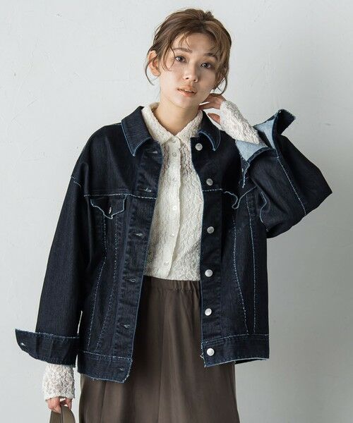 Droite lautreamont / ドロワットロートレアモン テーラードジャケット | FLOCK on DENIMジャケット≪手洗い可能≫ | 詳細8