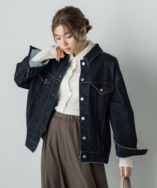 Droite lautreamont / ドロワットロートレアモン テーラードジャケット | FLOCK on DENIMジャケット≪手洗い可能≫ | 詳細9