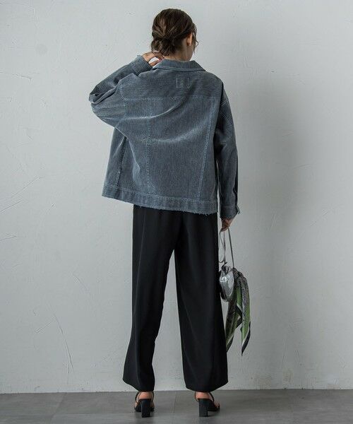 Droite lautreamont / ドロワットロートレアモン テーラードジャケット | FLOCK on DENIMジャケット≪手洗い可能≫ | 詳細15