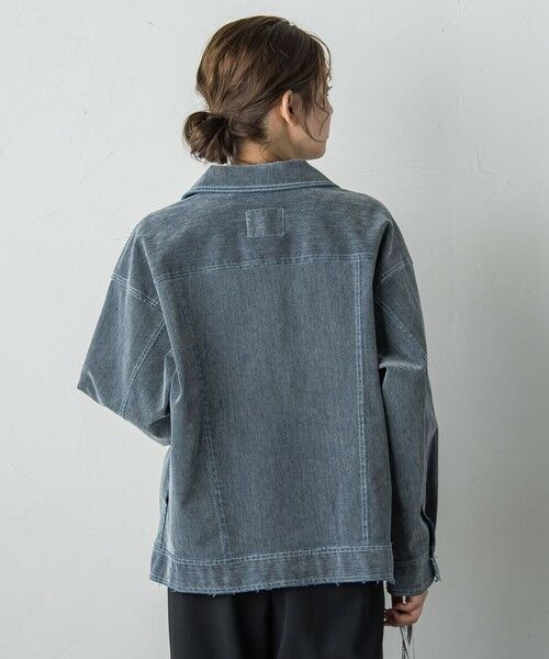 Droite lautreamont / ドロワットロートレアモン テーラードジャケット | FLOCK on DENIMジャケット≪手洗い可能≫ | 詳細19