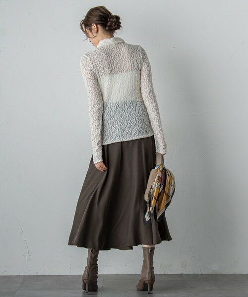 Droite lautreamont / ドロワットロートレアモン カットソー | フラワーシャーリングレースカットソー≪洗濯機で洗える≫ | 詳細3