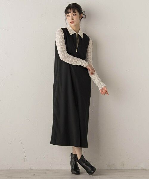 Droite lautreamont / ドロワットロートレアモン カットソー | フラワーシャーリングレースカットソー≪洗濯機で洗える≫ | 詳細11