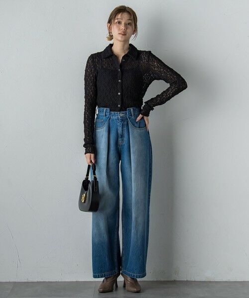 Droite lautreamont / ドロワットロートレアモン カットソー | フラワーシャーリングレースカットソー≪洗濯機で洗える≫ | 詳細17