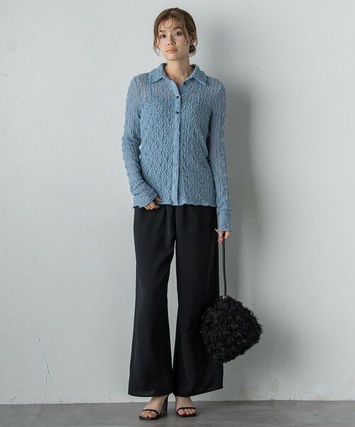 Droite lautreamont / ドロワットロートレアモン カットソー | フラワーシャーリングレースカットソー≪洗濯機で洗える≫ | 詳細24