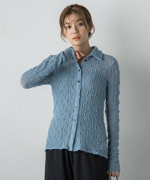 Droite lautreamont / ドロワットロートレアモン カットソー | フラワーシャーリングレースカットソー≪洗濯機で洗える≫ | 詳細25