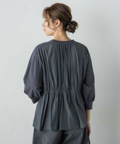 Droite lautreamont / ドロワットロートレアモン カットソー | 布帛ドッキングカットソー≪手洗い可能≫