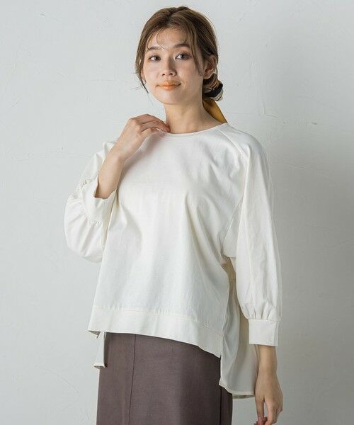 Droite lautreamont / ドロワットロートレアモン カットソー | 布帛ドッキングカットソー≪手洗い可能≫ | 詳細4