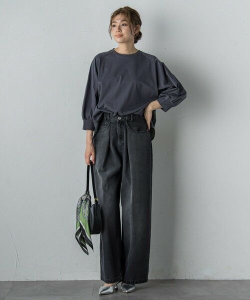 Droite lautreamont / ドロワットロートレアモン カットソー | 布帛ドッキングカットソー≪手洗い可能≫ | 詳細23