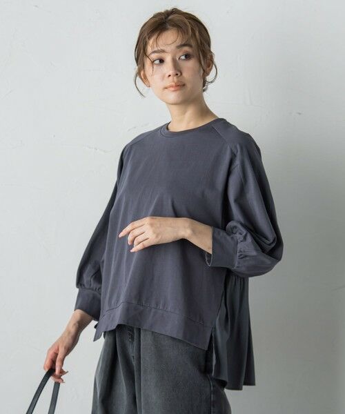 Droite lautreamont / ドロワットロートレアモン カットソー | 布帛ドッキングカットソー≪手洗い可能≫ | 詳細26