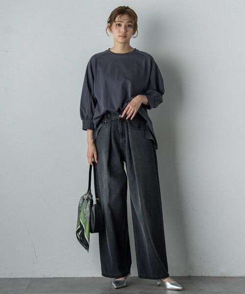 Droite lautreamont / ドロワットロートレアモン カットソー | 布帛ドッキングカットソー≪手洗い可能≫ | 詳細20