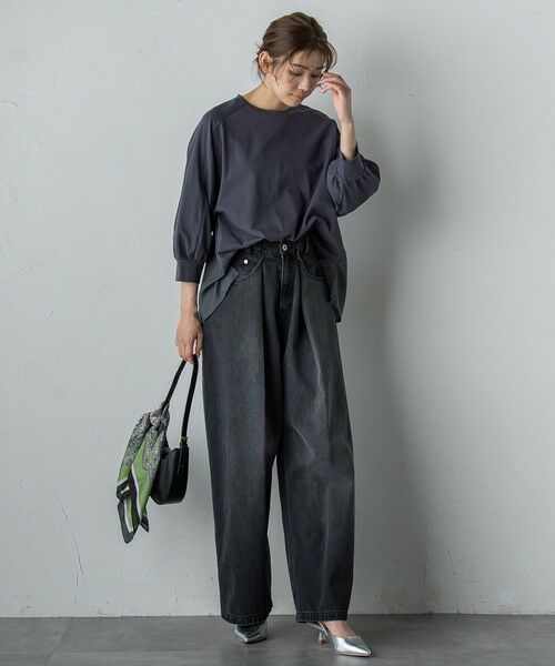 Droite lautreamont / ドロワットロートレアモン カットソー | 布帛ドッキングカットソー≪手洗い可能≫ | 詳細21