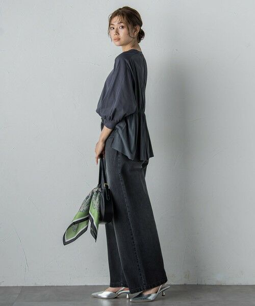 Droite lautreamont / ドロワットロートレアモン カットソー | 布帛ドッキングカットソー≪手洗い可能≫ | 詳細22