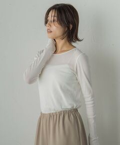 Droite lautreamont / ドロワットロートレアモン ニット・セーター | コットンサラチュールカットソー≪手洗い可能≫