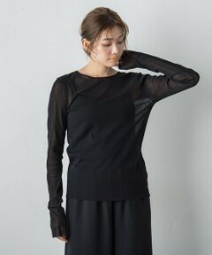 Droite lautreamont / ドロワットロートレアモン ニット・セーター | コットンサラチュールカットソー≪手洗い可能≫