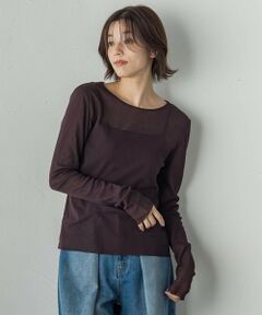 Droite lautreamont / ドロワットロートレアモン ニット・セーター | コットンサラチュールカットソー≪手洗い可能≫