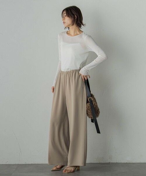 Droite lautreamont / ドロワットロートレアモン ニット・セーター | コットンサラチュールカットソー≪手洗い可能≫ | 詳細1