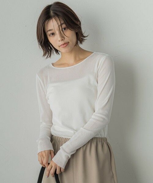 Droite lautreamont / ドロワットロートレアモン ニット・セーター | コットンサラチュールカットソー≪手洗い可能≫ | 詳細6