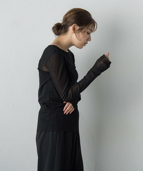 Droite lautreamont / ドロワットロートレアモン ニット・セーター | コットンサラチュールカットソー≪手洗い可能≫ | 詳細19