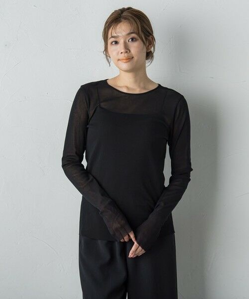 Droite lautreamont / ドロワットロートレアモン ニット・セーター | コットンサラチュールカットソー≪手洗い可能≫ | 詳細20