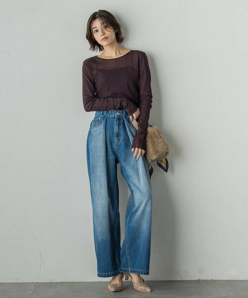 Droite lautreamont / ドロワットロートレアモン ニット・セーター | コットンサラチュールカットソー≪手洗い可能≫ | 詳細24