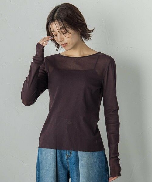 Droite lautreamont / ドロワットロートレアモン ニット・セーター | コットンサラチュールカットソー≪手洗い可能≫ | 詳細26