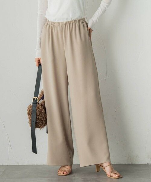 Droite lautreamont/ドロワットロートレアモン 強撚2WAYパンツ&#8810;洗濯機で洗える&#8811; ベージュ M