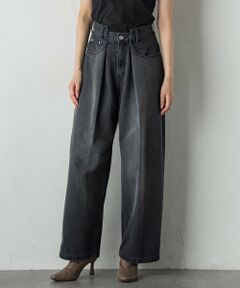 Droite lautreamont / ドロワットロートレアモン その他パンツ | タックデニムパンツ≪洗濯機で洗える≫