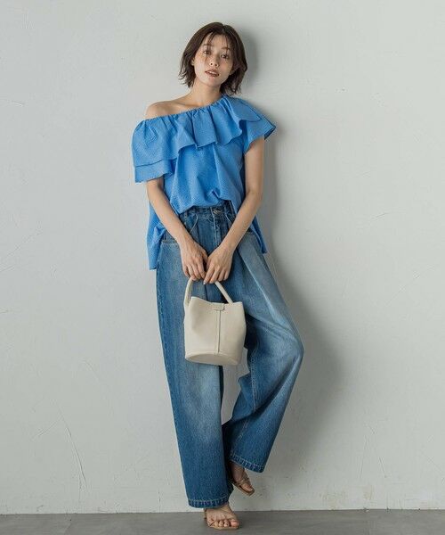 Droite lautreamont / ドロワットロートレアモン その他パンツ | タックデニムパンツ≪洗濯機で洗える≫ | 詳細24