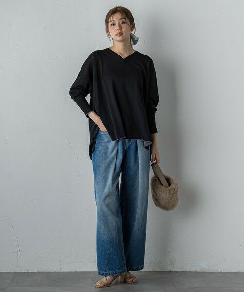 Droite lautreamont / ドロワットロートレアモン その他パンツ | タックデニムパンツ≪洗濯機で洗える≫ | 詳細27