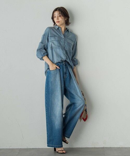 Droite lautreamont / ドロワットロートレアモン その他パンツ | タックデニムパンツ≪洗濯機で洗える≫ | 詳細28